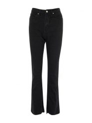 Trendyol Dżinsy - Slim fit - w kolorze czarnym rozmiar: 38. Czarne jeansy damskie Trendyol, z podwyższonym stanem. Za 74.63 zł.