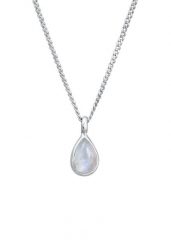 Elli PREMIUM Damski elegancki wisiorek kropla z kamieniem księżycowym ze srebra próby 925 Sterling Silver Naszyjniki 1 ct. Szare naszyjniki damskie Elli PREMIUM, z kamieniem księżycowym, srebrne. Za 203.99 zł.