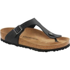 Klapki damskie Birkenstock Gizeh. Fioletowe klapki damskie Birkenstock, bez wzorów, z materiału, bez obcasa, bez zapięcia. Za 761.00 zł.