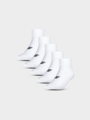 4F Skarpetki długie (5-pack) damskie - białe 35-38. Białe skarpetki damskie 4F, bez wzorów. Za 59.99 zł.
