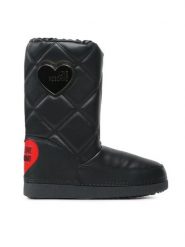 LOVE MOSCHINO Śniegowce JA24172G1HIT7000 Czarny. Czarne śniegowce damskie Love Moschino, ze skóry. Za 1,149.00 zł.