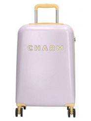 Charm Walizka w kolorze fioletowym - 36 x 55 x 20,5 cm rozmiar: onesize. Różowe walizki Charm, bez wzorów, z materiału. Za 217.99 zł.