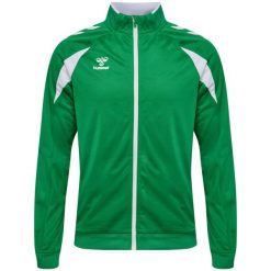 Kurtka z dresu Hummel Core 2.0. Białe kurtki damskie Hummel, bez wzorów, z dresówki, bez kaptura. Za 223.50 zł.