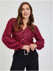 Orsay Kardigan w kolorze bordowym rozmiar: L. Czerwone kardigany damskie Orsay, l, bez wzorów. Za 83.62 zł.