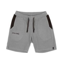 Szorty damskie Spalding Flow. Szare spodenki sportowe damskie SPALDING, l, bez wzorów, z bawełny, na fitness i siłownię. Za 153.25 zł.