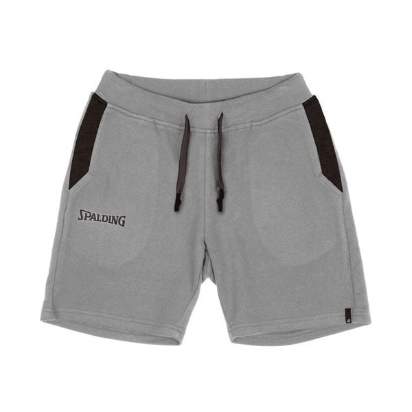 Szorty damskie Spalding Flow. Szare spodenki sportowe damskie SPALDING, l, bez wzorów, z bawełny, na fitness i siłownię. Za 162.75 zł.