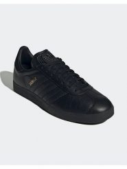Adidas Skórzane sneakersy "Gazelle" w kolorze czarnym rozmiar: 38,5. Czarne obuwie sportowe damskie Adidas, bez zapięcia. Za 267.92 zł.