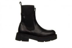 Botki Bayla-161 188 1302 01 01 Black 161632, Czarny, Skóra naturalna - 38. Czarne botki damskie Bayla, na zimę, z gumy, eleganckie, z okrągłym noskiem, za kostkę, bez obcasa, bez zapięcia. W wyprzedaży za 269.10 zł.