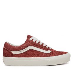 Tenisówki Vans. Pomarańczowe trampki damskie Vans, bez wzorów, bez zapięcia. Za 229.99 zł.