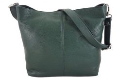 Listonoszka skórzana BARBERINI'S c. zielona 12-42. Zielone shopper bag Barberinis, bez wzorów, ze skóry, duże, bez dodatków. Za 199.99 zł.