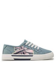 Pepe Jeans Tenisówki Brady Flag G PGS30563 Niebieski. Niebieskie buty sportowe dziewczęce Pepe Jeans, z jeansu, bez zapięcia. Za 219.99 zł.