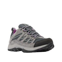 Buty trekkingowe Columbia Crestwood Waterproof Szare. Szare obuwie trekkingowe damskie Columbia, z gumy, bez zapięcia. Za 458.25 zł.