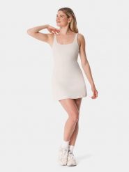 Carpatree Sukienka tenisowa "Balletcore" w kolorze beżowym rozmiar: L. Brązowe sukienki damskie Carpatree, bez wzorów, sportowe, bez ramiączek. Za 118.28 zł.