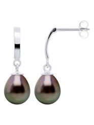 ATELIERS SAINT GERMAIN Złote kolczyki-wkrętki z perłami Tahiti rozmiar: onesize. Szare kolczyki damskie ATELIERS SAINT GERMAIN, z perłą, złote. Za 761.99 zł.