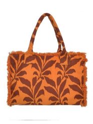 BLE Shopper bag w kolorze pomarańczowym - 58 x 32 cm rozmiar: onesize. Pomarańczowe shopper bag BLE, bez wzorów, z materiału, na ramię, bez dodatków. Za 51.95 zł.