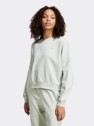 Adidas Bluza w kolorze jasnozielonym rozmiar: XL. Zielone bluzy damskie Adidas, xl, bez wzorów, z bawełny, bez kaptura. Za 171.68 zł.