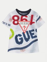 Guess T-Shirt N5RI14 K8HM4 Kolorowy Regular Fit. T-shirty i koszulki chłopięce Guess, z aplikacjami, z bawełny, bez kołnierzyka, bez ramiączek. Za 69.99 zł.