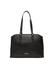 JENNY Torebka C-JEN-L-012-08 Czarny. Czarne torebki klasyczne damskie Jenny, z materiału, bez dodatków. Za 159.99 zł.