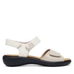Sandały Josef Seibel. Żółte sandały damskie Josef Seibel, bez wzorów, bez obcasa, na płaskiej podeszwie, bez zapięcia. Za 369.99 zł.