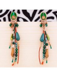 MENTHE À L'O Pozłacane kolczyki z kryształami rozmiar: onesize. Czerwone kolczyki damskie MENTHE À L'O, z kryształem, metalowe. Za 115.95 zł.