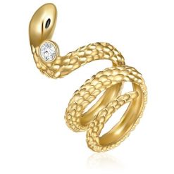 Lulu & Jane Waż Stop metali Zdobienie kryształkami Swarovski® Pierścionki 1 ct Damski. Białe pierścionki damskie Lulu & Jane, pozłacane. Za 322.99 zł.