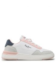 Pepe Jeans Sneakersy Baxter Basic G PGS30579 Biały. Białe buty sportowe dziewczęce Pepe Jeans, z jeansu, bez zapięcia. Za 199.99 zł.