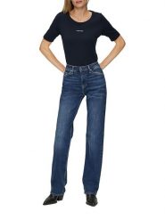 S.Oliver Koszulka w kolorze granatowym rozmiar: 38. Niebieskie koszulki damskie S.Oliver, s, bez wzorów, bez kołnierzyka, bez ramiączek. Za 41.30 zł.