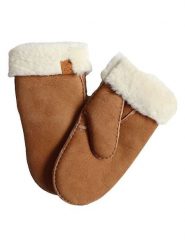 Kaiser Naturfellprodukte Wełniane rękawiczki w kolorze jasnobrązowym rozmiar: 11. Brązowe rękawiczki damskie Kaiser Naturfellprodukte, bez wzorów, z materiału. Za 173.99 zł.