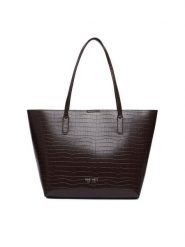 Nine West Torebka CEO-GENTLE GLAM-LDA9920 Brązowy. Brązowe shopper bag Nine West, ze skóry, bez dodatków. Za 279.99 zł.
