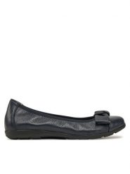 Caprice Baleriny 9-22153-42 Granatowy. Niebieskie balerinki damskie Caprice, bez wzorów, ze skóry. Za 285.99 zł.