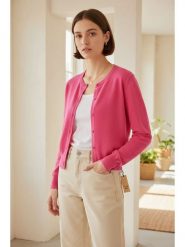 ASSUILI Kardigan w kolorze różowym rozmiar: 38. Różowe kardigany damskie Assuili, bez wzorów. Za 100.99 zł.