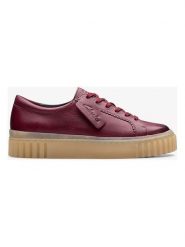 Clarks Skórzane sneakersy "Mayhill Walk" w kolorze bordowym rozmiar: 38. Czerwone obuwie sportowe damskie Clarks, bez zapięcia. Za 307.46 zł.