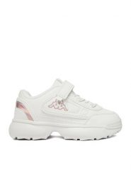 Kappa Sneakersy CEOWB-SS24-3CK10 Biały. Białe buty sportowe dziewczęce Kappa, ze skóry, bez zapięcia. Za 129.99 zł.