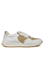 Geox Sneakersy D Bulmya D36NQB 0LYBC C0917 Złoty. Żółte obuwie sportowe damskie Geox, ze skóry, bez zapięcia. Za 219.99 zł.