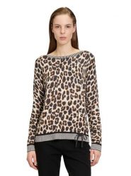 Betty Barclay Sweter w kolorze beżowo-jasnobrązowym rozmiar: 46. Brązowe swetry klasyczne damskie Betty Barclay, bez kołnierzyka. Za 130.99 zł.