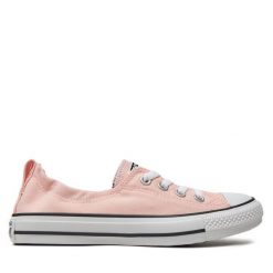 Trampki Converse. Czerwone trampki damskie Converse, bez wzorów, bez zapięcia. Za 149.99 zł.
