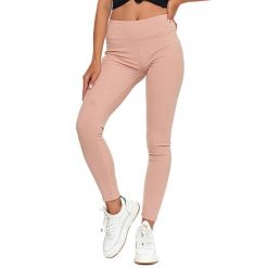Beżowe Legginsy Moraj Damskie Z Wysokim Stanem. Brązowe legginsy damskie Moraj, l, bez wzorów. Za 49.99 zł.