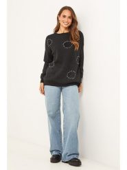 Soft Cashmere Sweter w kolorze czarnym rozmiar: 34/36. Czarne swetry klasyczne damskie Soft Cashmere, z kaszmiru, bez kołnierzyka. Za 152.99 zł.