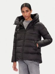 Bomboogie Kurtka puchowa Rome GW6012TDLC5 Czarny Regular Fit. Czarne kurtki damskie Bomboogie, bez wzorów, z puchu, bez kaptura. Za 1,059.00 zł.