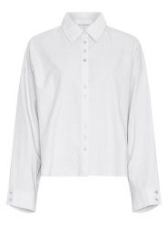 MOSS COPENHAGEN Koszula w kolorze białym rozmiar: XS/S. Białe koszule damskie Moss Copenhagen, s, bez wzorów, bez kołnierzyka, bez ramiączek. Za 204.95 zł.