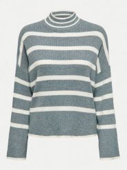 ONLY Sweter Fibi 15259096 Zielony Regular Fit. Zielone swetry klasyczne damskie Only, l, z syntetyku, bez kołnierzyka. Za 79.99 zł.