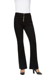 Heine Dżinsy - Slim fit - w kolorze czarnym rozmiar: 36. Czarne jeansy damskie Heine, z podwyższonym stanem. Za 57.06 zł.