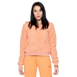 Kurtka z kaptur na co dzień na siłownię. Brązowe kurtki damskie LEONE 1947 APPAREL, bez wzorów, z poliesteru, bez kaptura. Za 273.65 zł.