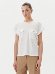 Rinascimento Bluzka CFC0122690003 Écru Regular Fit. Bluzki damskie Rinascimento, s, bez wzorów, z bawełny, bez kołnierzyka, bez ramiączek. Za 159.99 zł.