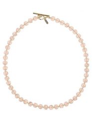 Otazu Pozłacany naszyjnik z kryształami - dł. 44 cm rozmiar: onesize. Różowe naszyjniki damskie Otazu, z kryształem, pozłacane. Za 43.99 zł.