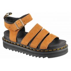 Sandały Dr. Martens Blaire Sandals W DM41123200 brązowe. Brązowe sandały damskie bez wzorów, z materiału, bez obcasa, na platformie, bez zapięcia. Za 753.57 zł.