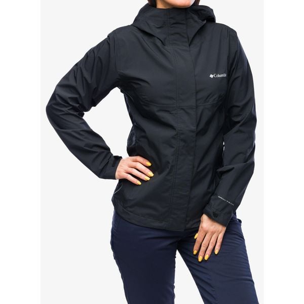 Kurtka przeciwdeszczowa damska Columbia Wahkeena Falls 3L Shell. Czarne kurtki damskie Columbia, l, bez wzorów, bez kaptura. W wyprzedaży za 558.95 zł.