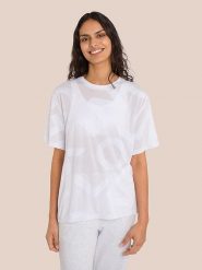 OCEANSAPART Koszulka "Ariel" w kolorze białym rozmiar: S. Białe koszulki damskie OCEANSAPART, s, bez wzorów, bez kołnierzyka, bez ramiączek. Za 105.38 zł.