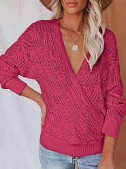 Milan Kiss Sweter w kolorze różowym rozmiar: L. Różowe swetry klasyczne damskie Milan Kiss, l, z bawełny, bez kołnierzyka. Za 166.95 zł.