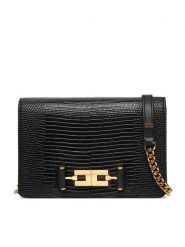 Elisabetta Franchi Torebka BS-09A-66E2-V300 Czarny. Czarne listonoszki damskie Elisabetta Franchi, bez wzorów, ze skóry, bez dodatków. Za 1,289.00 zł.